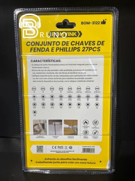 Conjunto de Chaves de Fenda e Phillips 27 Peças - Foto 2