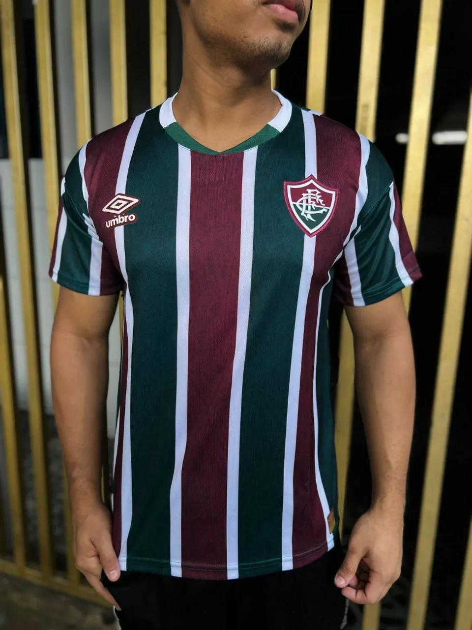 Camisa Fluminense Umbro - Tricolor Listrada