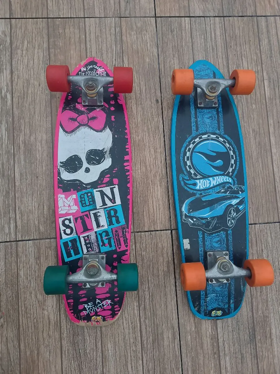 Skates Monster High e Hot Wheels