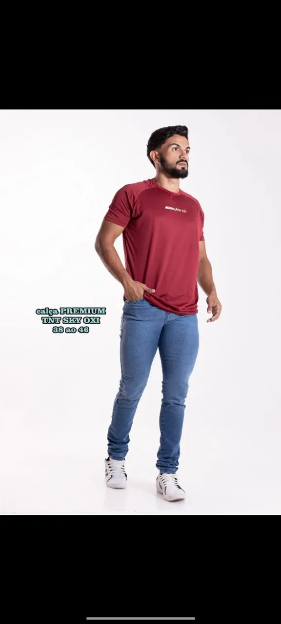 Calças linha Premium em jeans com Lycra