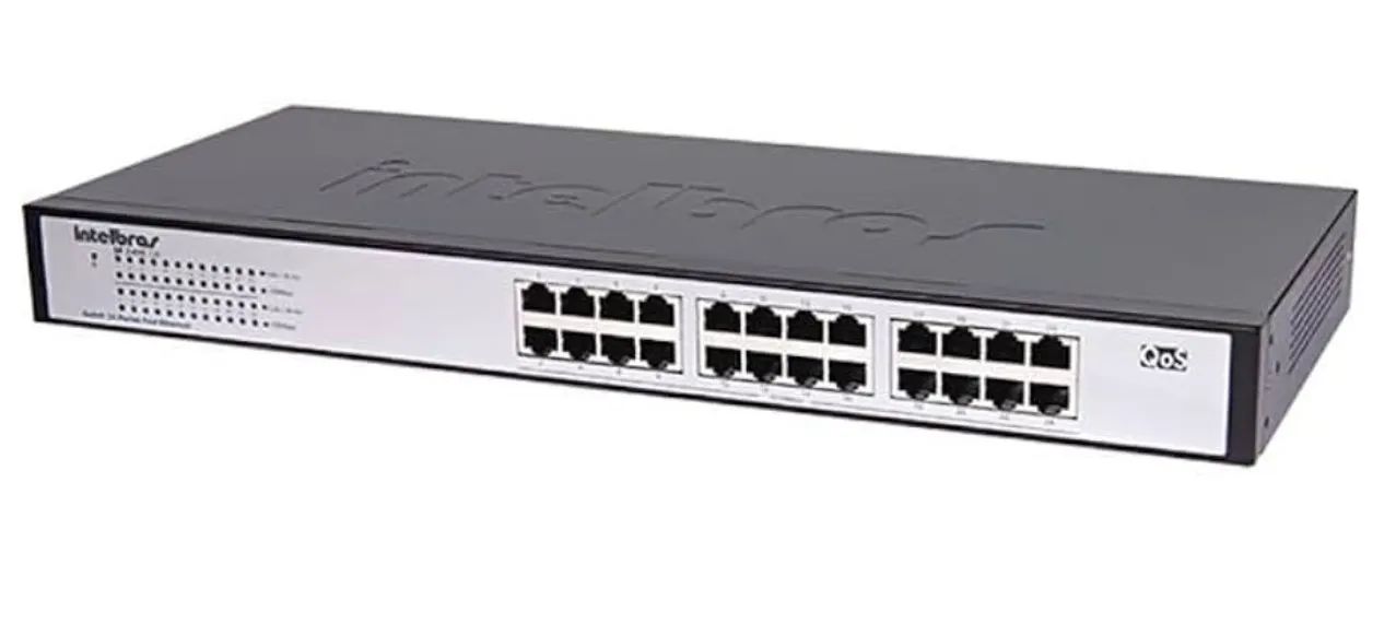 Switch Gigabit 24 Portas Intelbras SG 2400 GR+