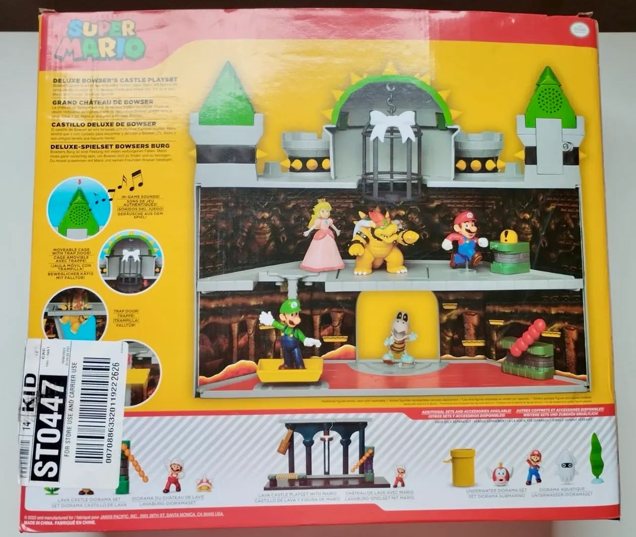 Castelo do Bowser Super Mario Bros - Brinquedo - Foto 2
