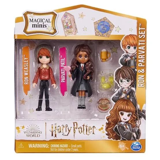 Bonecas Harry Potter Magical Minis Ron & Parvati