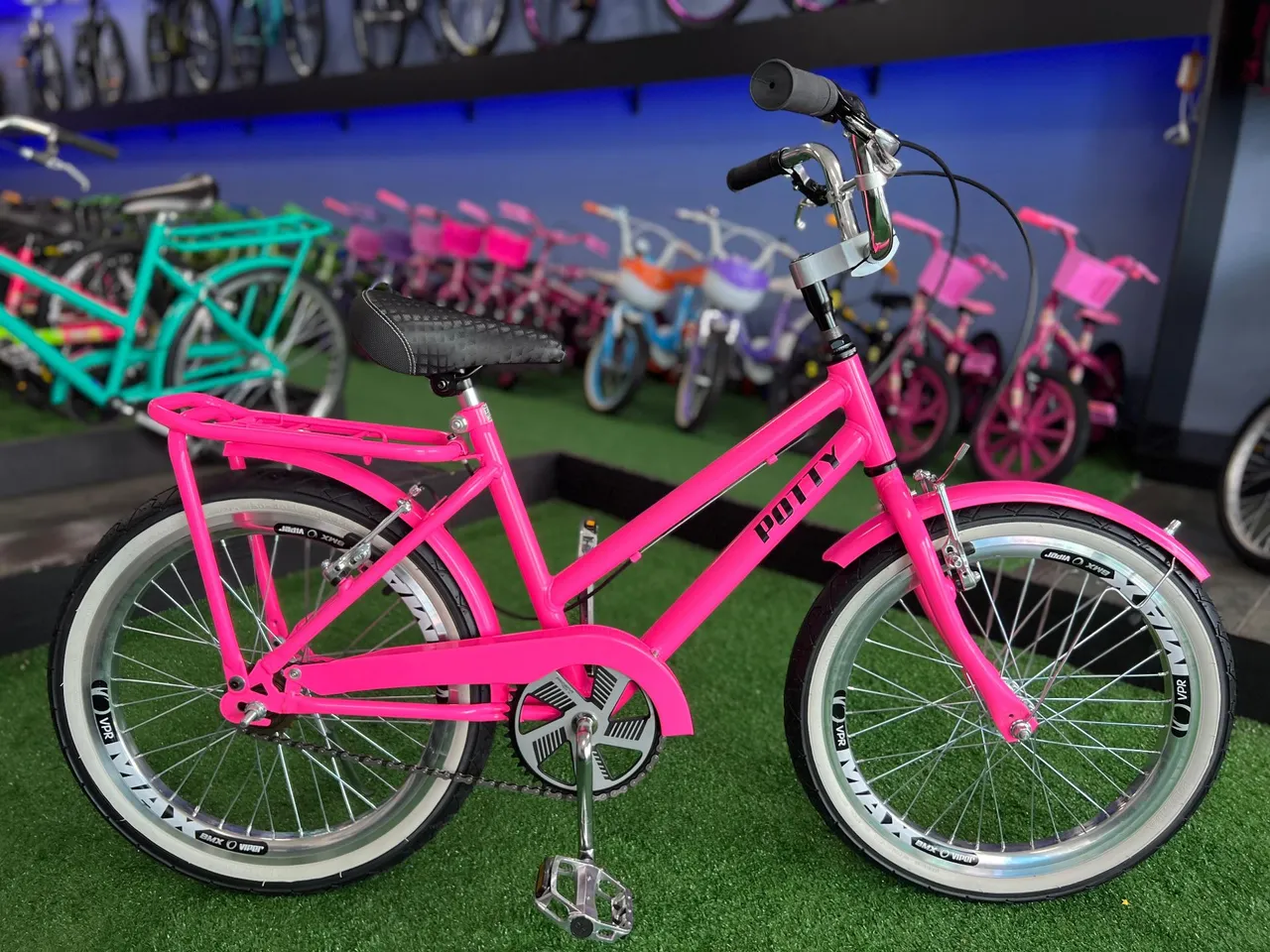 Bicicleta Ceci Potty Aro 20 - Cor Rosa Neon