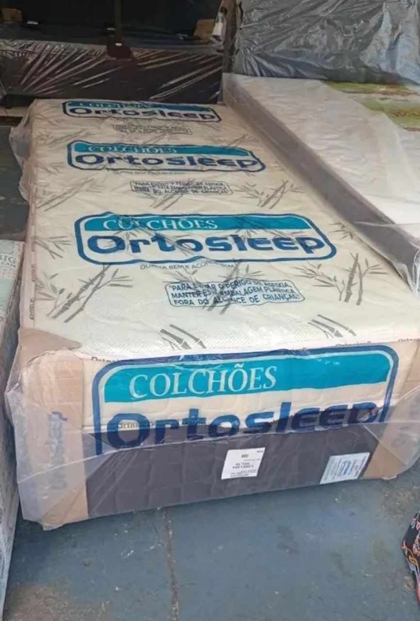 Cama solteiro 10 cm de espuma box e colchão juntos 