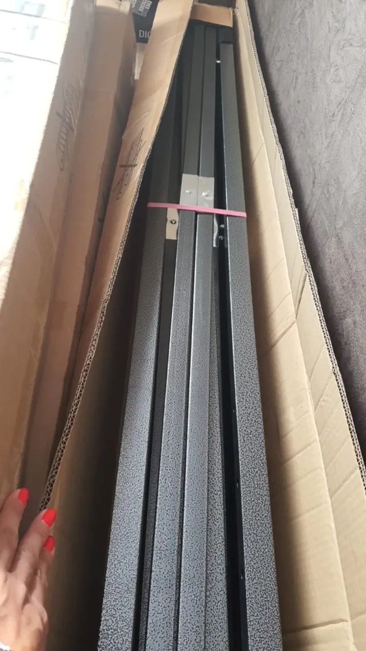 Gazebo 3x3 com lateral lisa azul ou azul com transparente (Aço galvanizado) - Foto 4