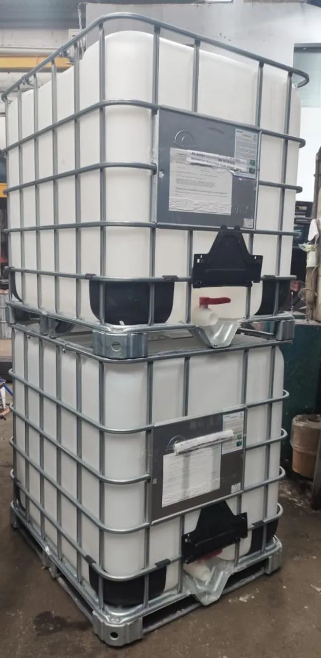 IBC 1000 litros GAIOLA COM TANQUE RESERVATORIO SEMI NOVO 04UN