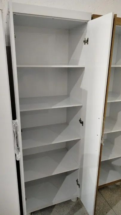 Multiuso Zaqueu 2 Portas Branco 100% MDF - Entrega Montado  - Foto 3