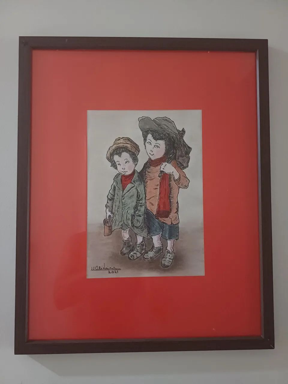 Obra de arte: "Pequenos aventureiros"