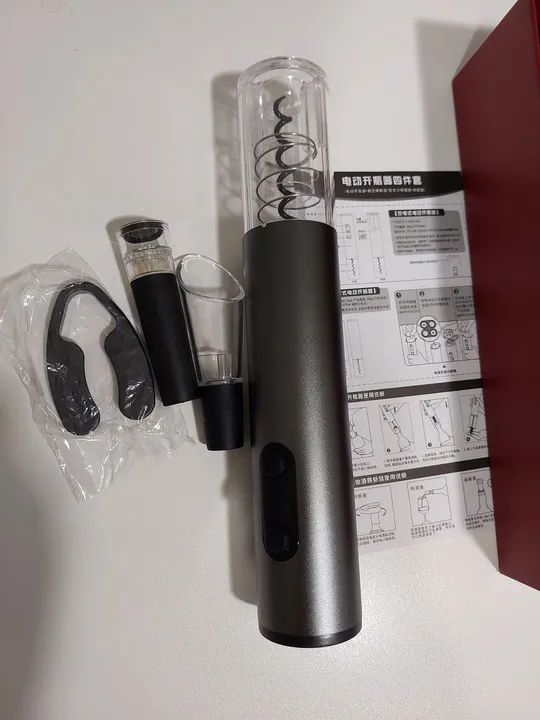 Kit Abridor de Vinho Elétrico - Novo - Facilidade e praticidade! - Foto 4
