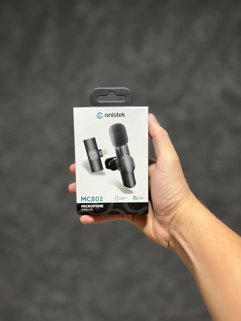 Microfone Lapela Sem Fio Onistek MC803 - Novo - Foto 4