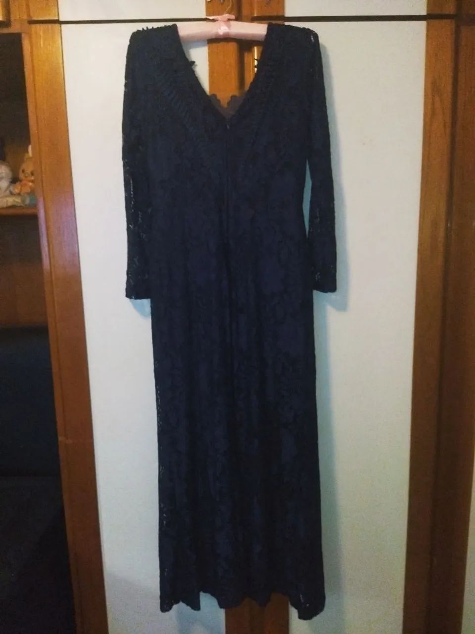 Vestido de renda azul escuro - Foto 2