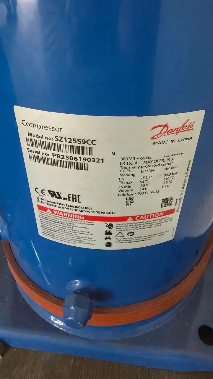 COMPRESSOR 10,0 TR'S - DANFOSS - 380 V