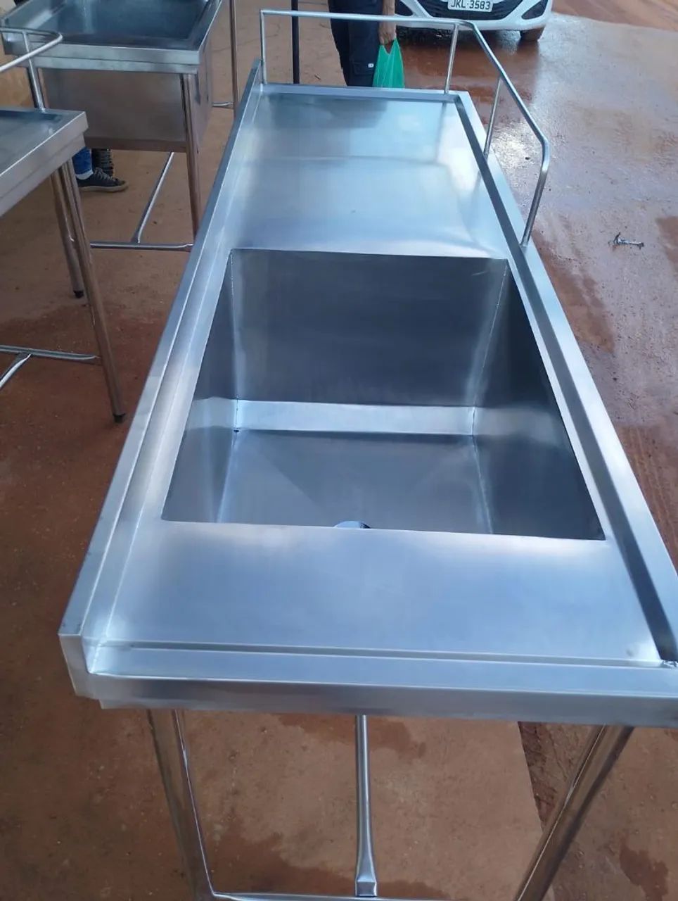 Bancada de aço inox para trailers e carrinhos - Foto 5