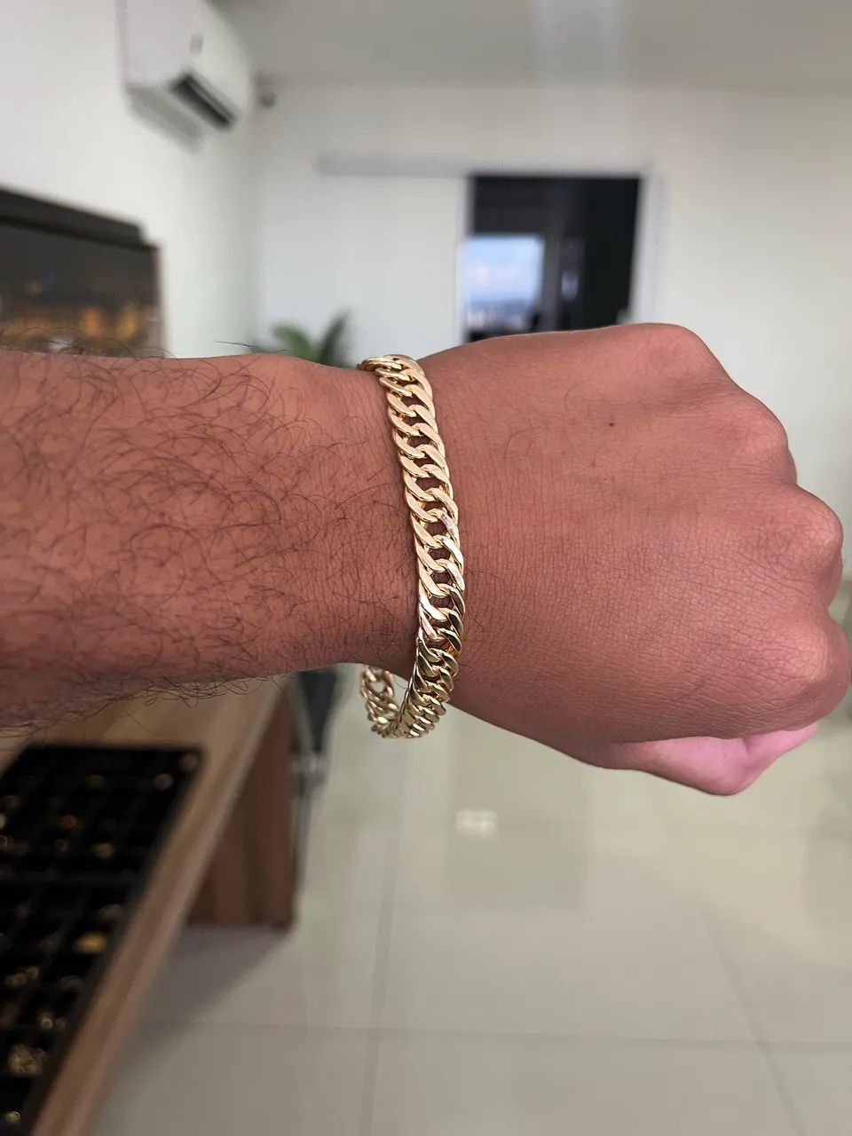 Pulseira Grumet Dupla Ouro 18 Nova  - Foto 3