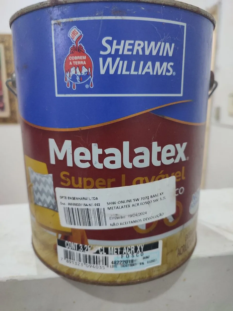 Tinta Metalatex Acrílica Fosco 3,2L