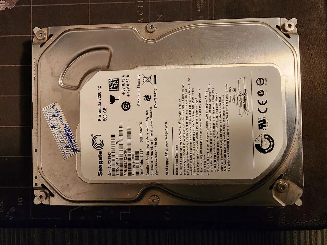 HD Seagate Barracuda 7200 500GB PC - Foto 2