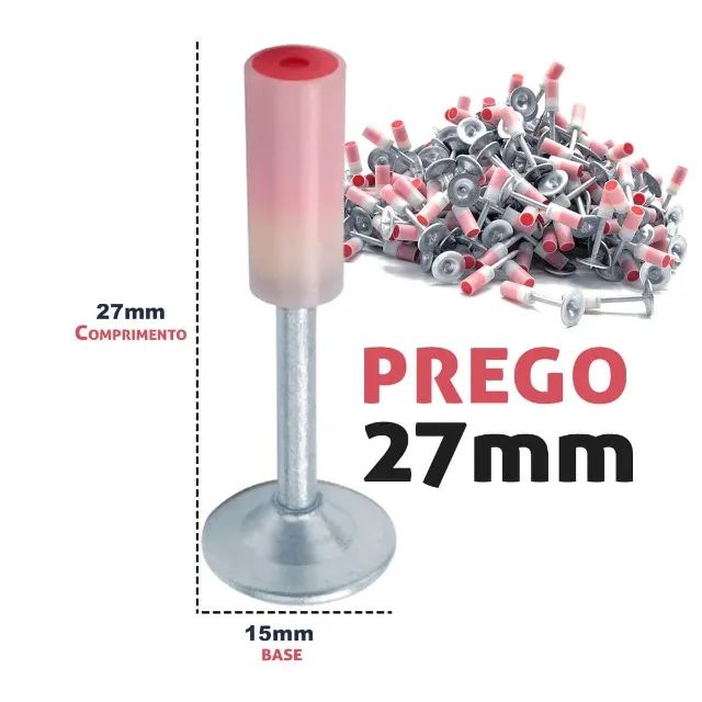 Kit Pistola de Fixação Finca Pino com 120 Pregos - Foto 3