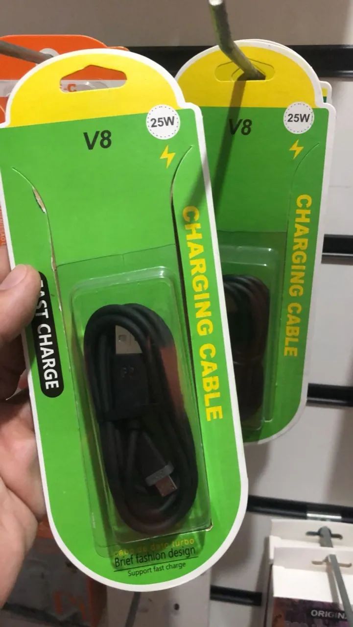 Cabo Carregador USB - V8 ou Tipo C-1metro - Foto 3