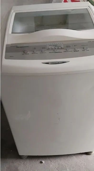 Máquina de lavar Brastemp pra retirar peça.