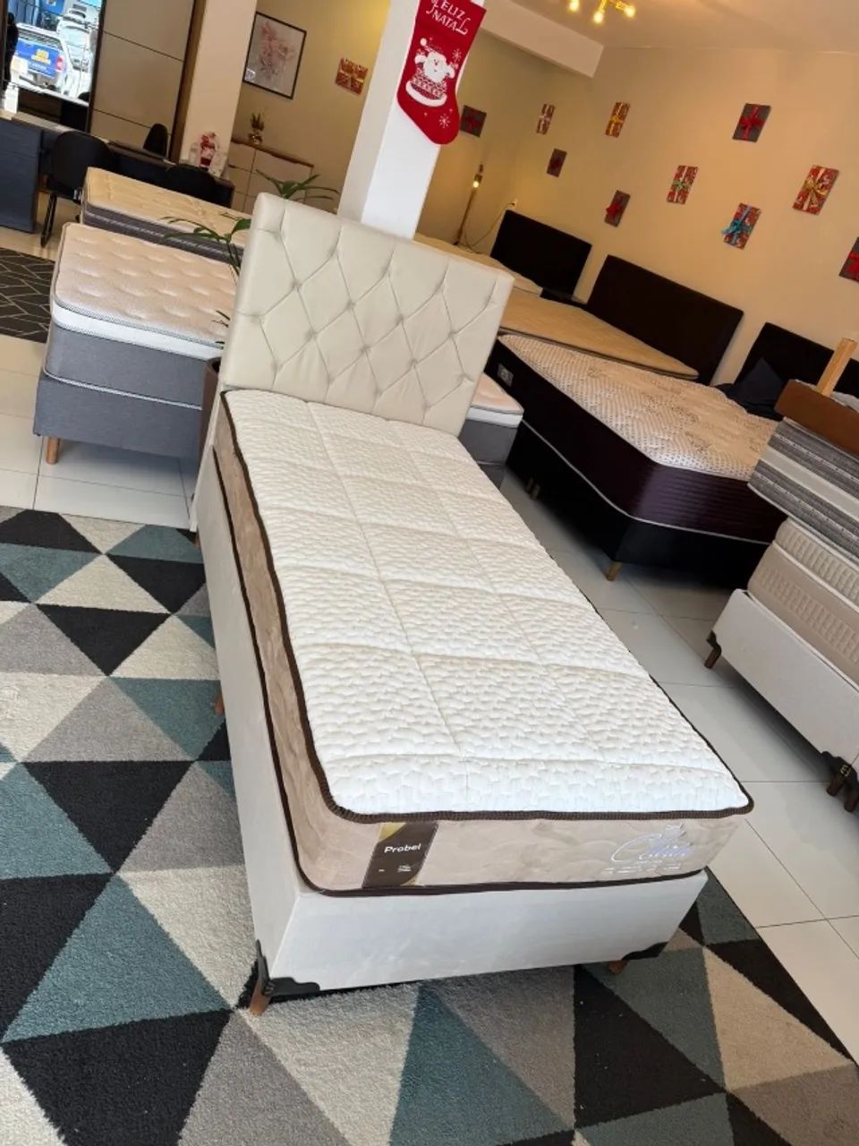 Cama box Solteiro PROBEL SEMINOVA - Entrego! 