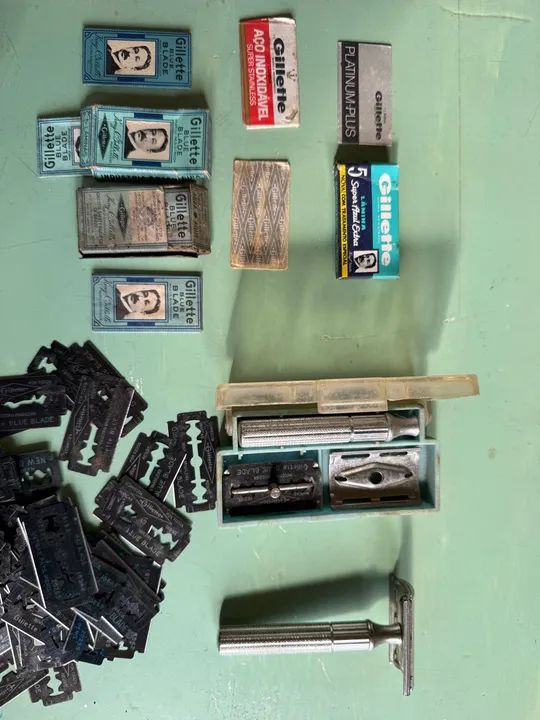 Lote antigo Barbearia Gilette vintage Retro - Foto 3