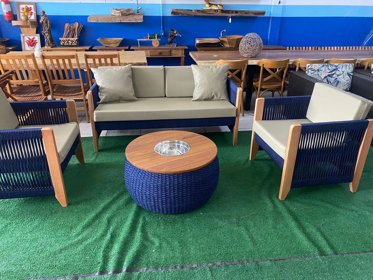 Conjunto de Sofás para Área Externa - Novo - Foto 3