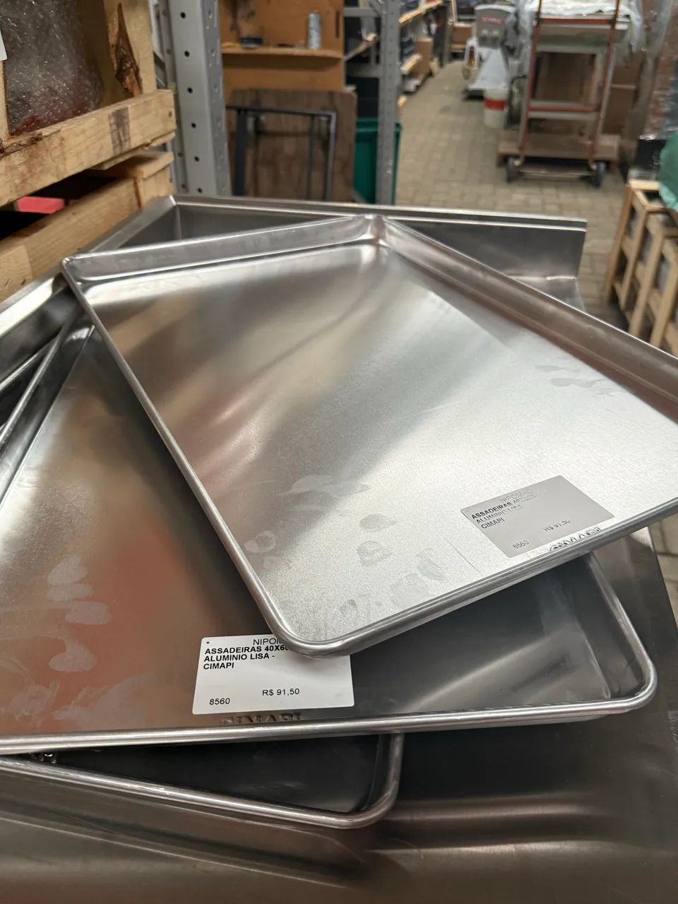 ASSADEIRAS (3) 40x60x3CM ALUMÍNIO LISA - CIMAPI - Foto 2