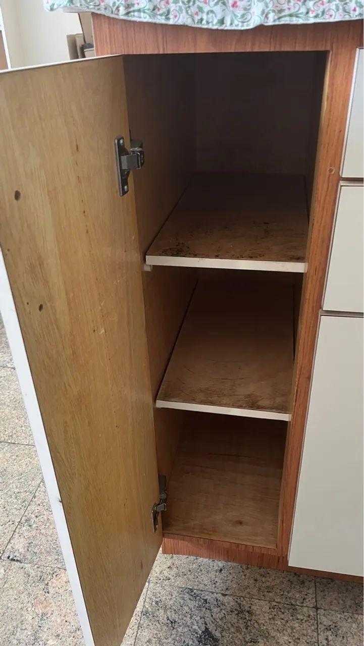Armário de cozinha bege 2 gavetas 2 portas  - Foto 2