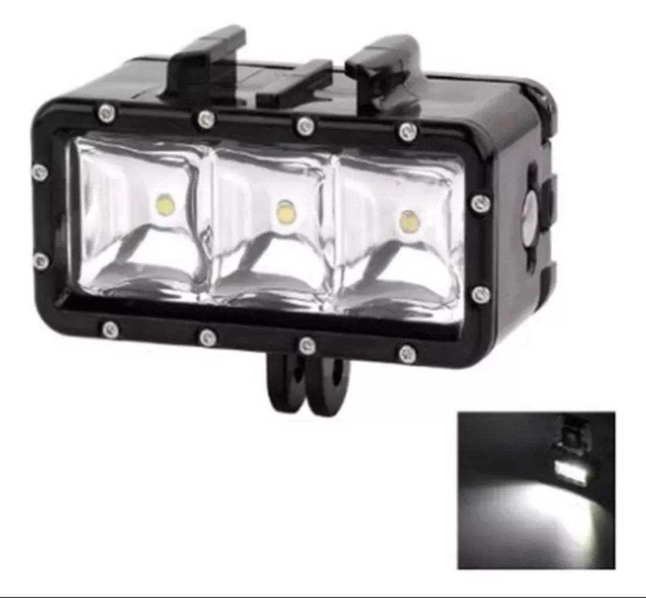 Iluminação LED para Câmera GoPro - 3 Lâmpadas - Novo