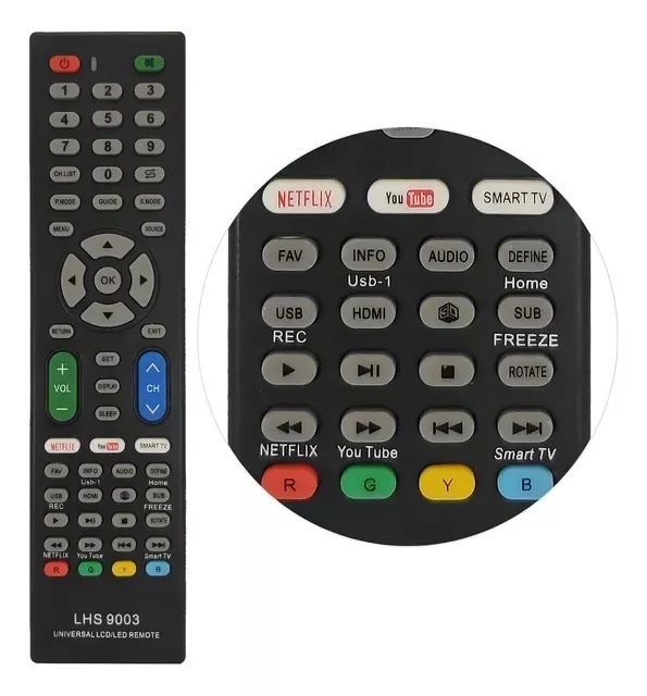 Controle Remoto Universal Tvs Smart Led Lcd Tubo Para Tv Samsung LG Sony Philco AOC TCL - Foto 3