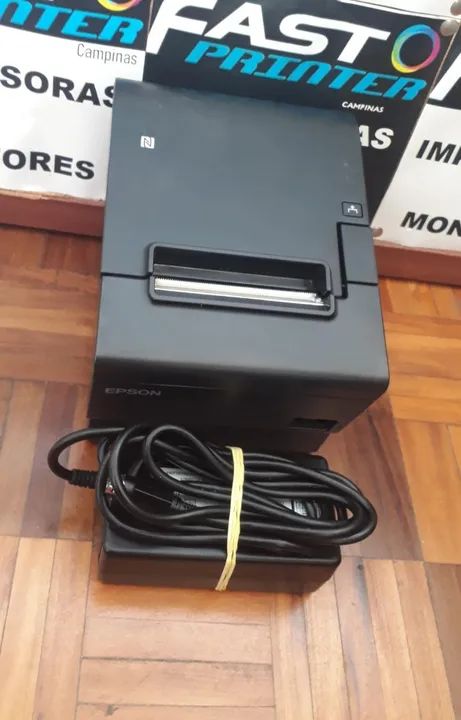 Impressora Epson termica de cupom com rede usb wifi e nfc - Foto 2