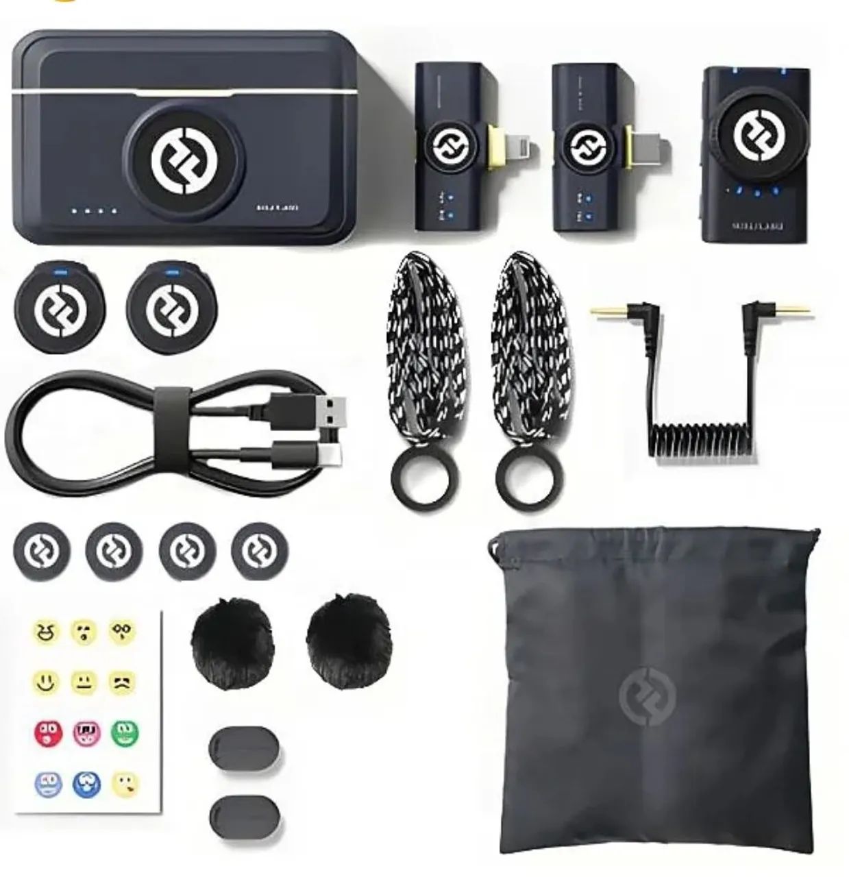 Microfone Hollyland Lark M2 Original Microfone dos Influenciadores Completo 