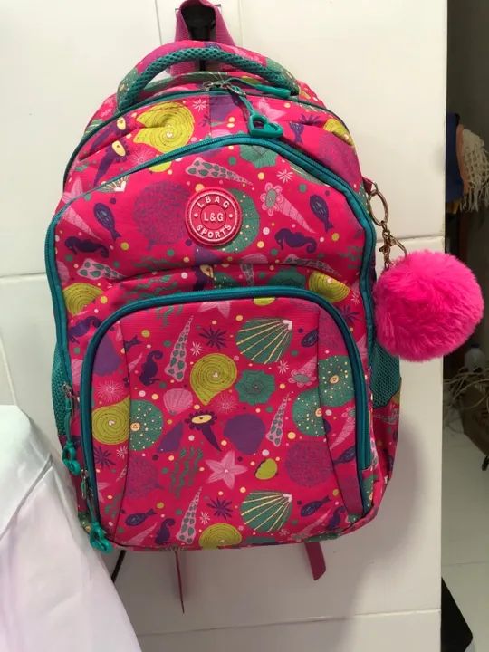 Conjunto mochila e lancheira escolar