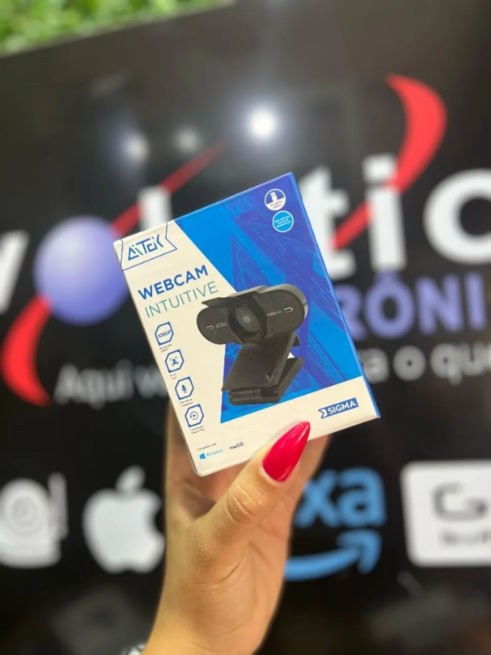 Webcam Intuitive - AiTeK - 1080p 