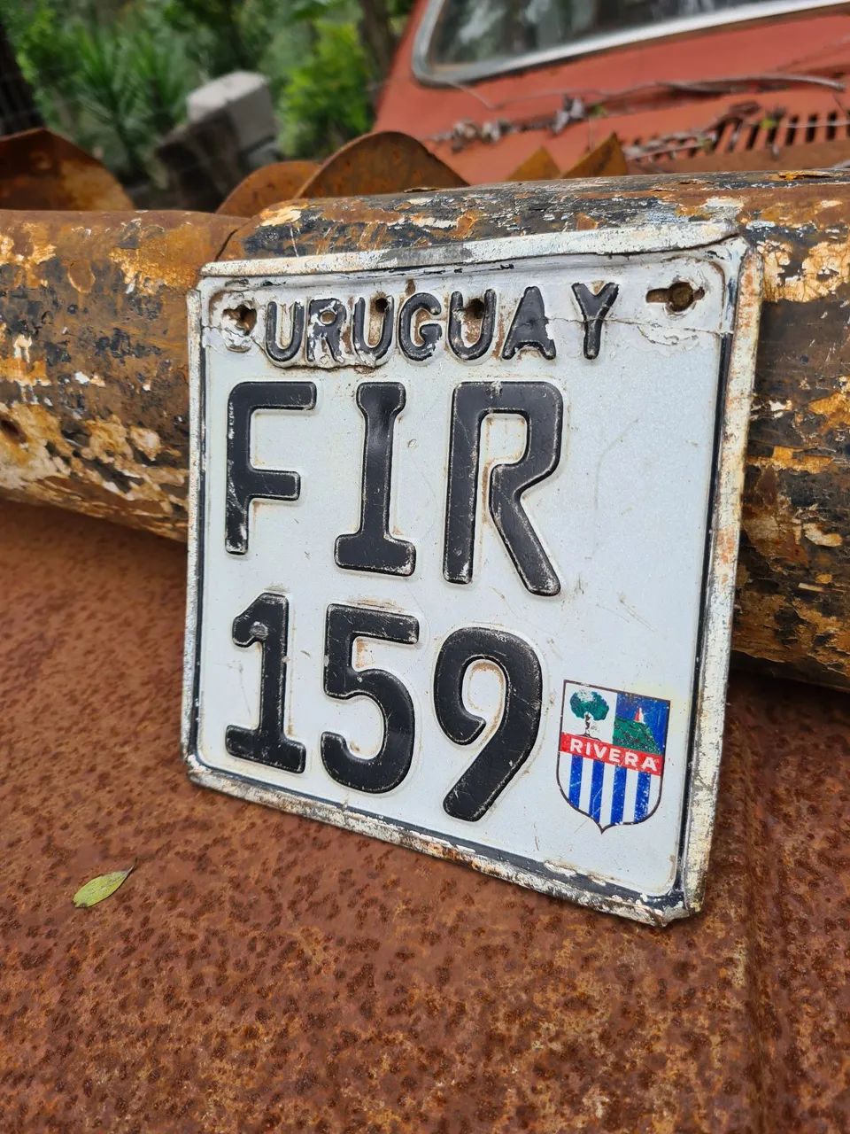 Placa de Veículo Antiga do Uruguai - FIR 159 - Foto 3