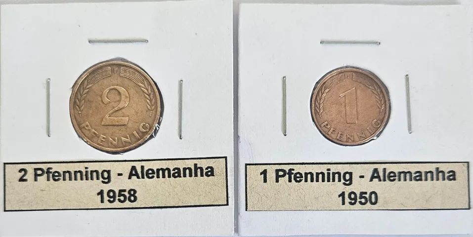 Kit Moedas Colecionadores Alemanha - 1950 - 1958 - 1971 - Foto 4