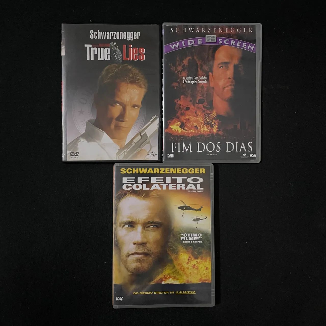 Lote DVDs Arnold Schwarzenegger (valor unitário)
