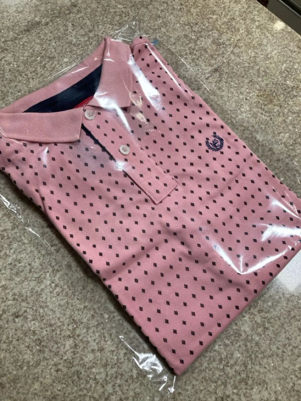 Camisa Masculina Magus Gola Polo Rosa - Foto 2
