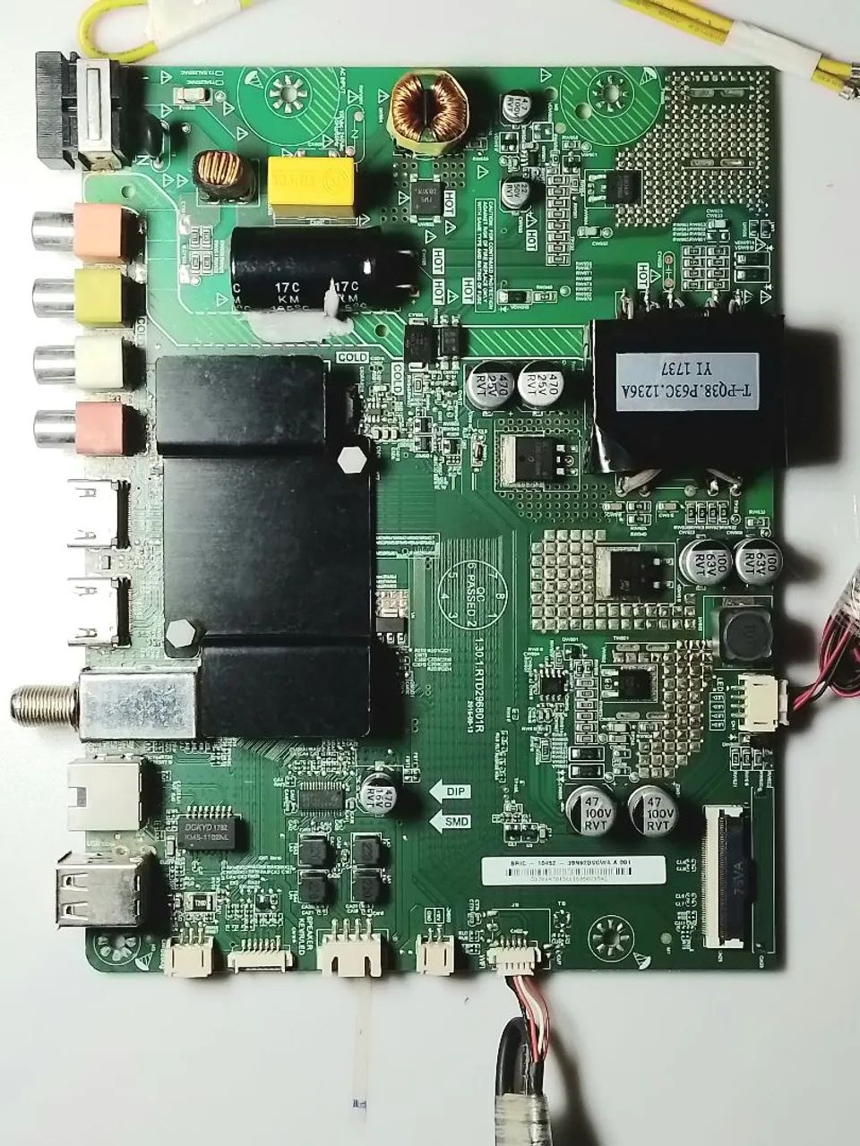 Placa mãe TV Philco 39" + cabos 1.30.1.RTD296801 PTV39N92 Marcelo