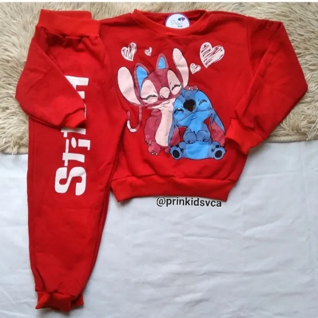 Conjunto moletom flanelado, 4, 6 e 8 anos