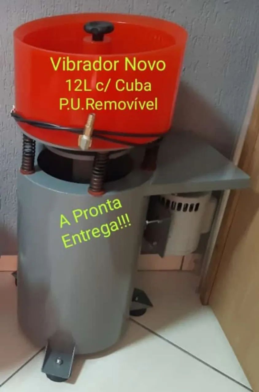 Vibrador Redondo 08L ou 12L Cuba P.U. Removível - Foto 2