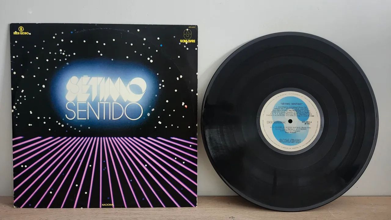 2 LPs Novela Setimo Sentido - Nacional e Internacional - Foto 2