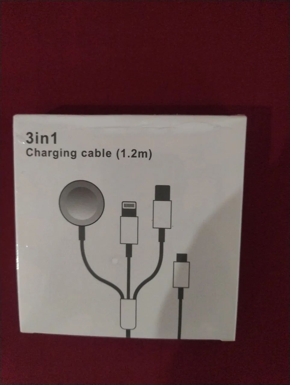 Carregador Magnético 3 em 1 - Lightning, Tipo C e Smartwatch - Foto 2