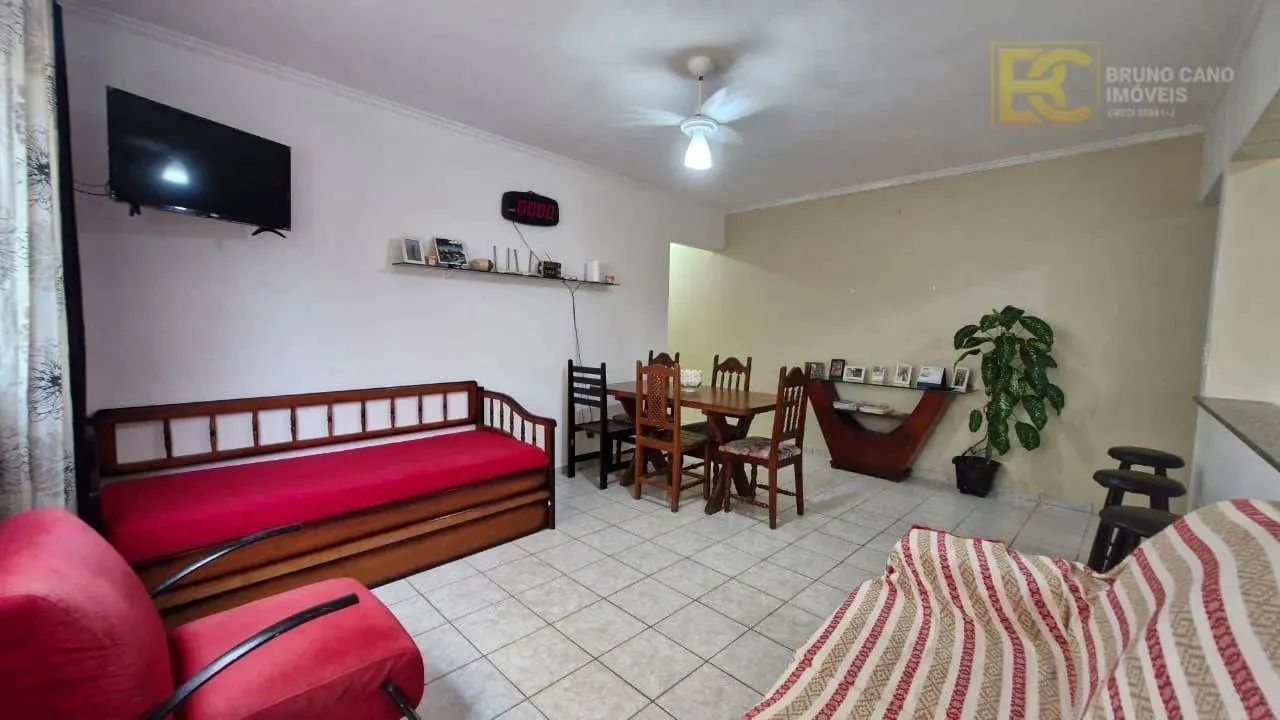 Apartamento a 10 metros da praia com 2 dormitórios para alugar - Belmira Novaes - Peruibe 