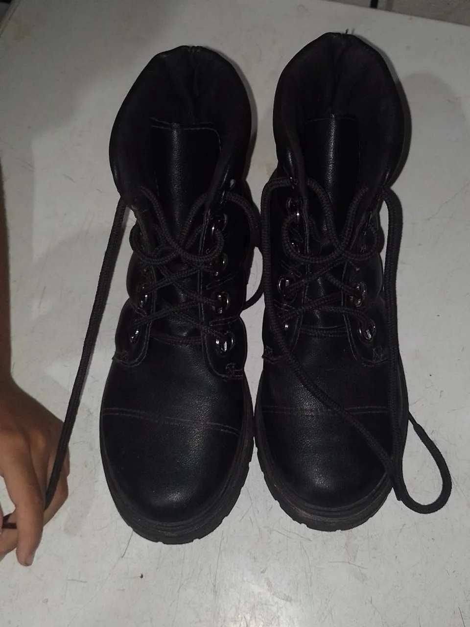 Botas Coturno Feminina Preta