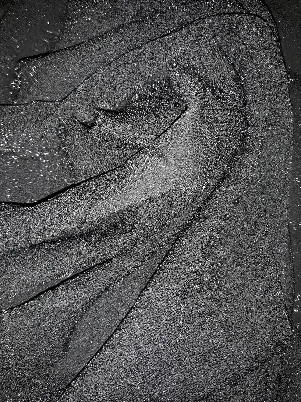 Tecido preto com brilho para artesanato - Foto 5