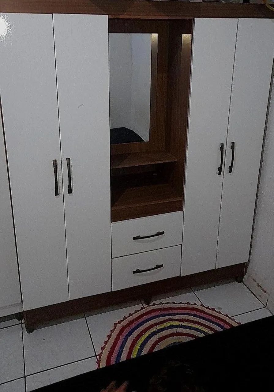 Double Wardrobe with Mirror