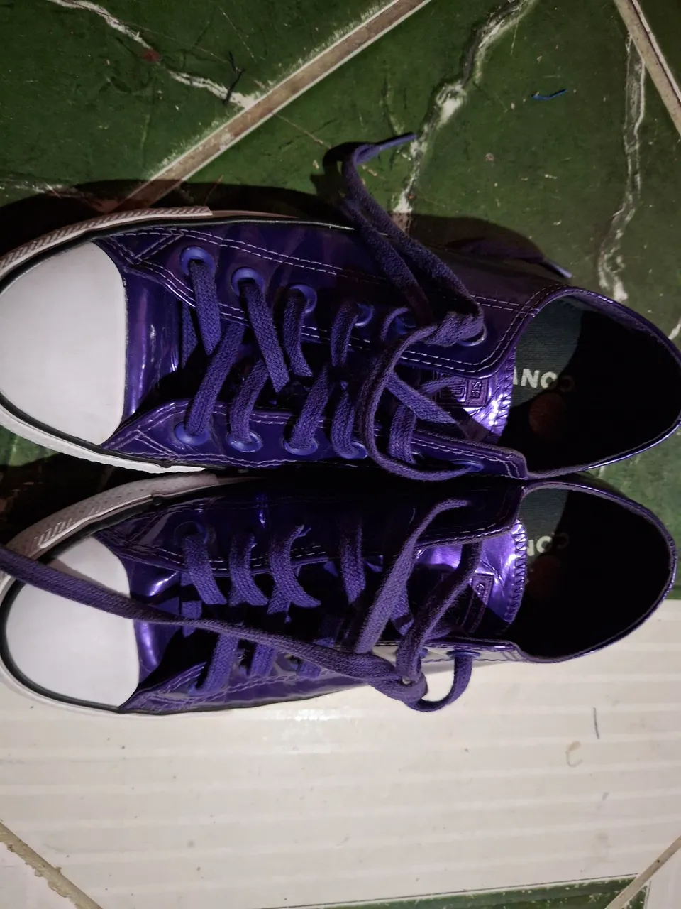 Converse Roxa Envernizada - Nova!