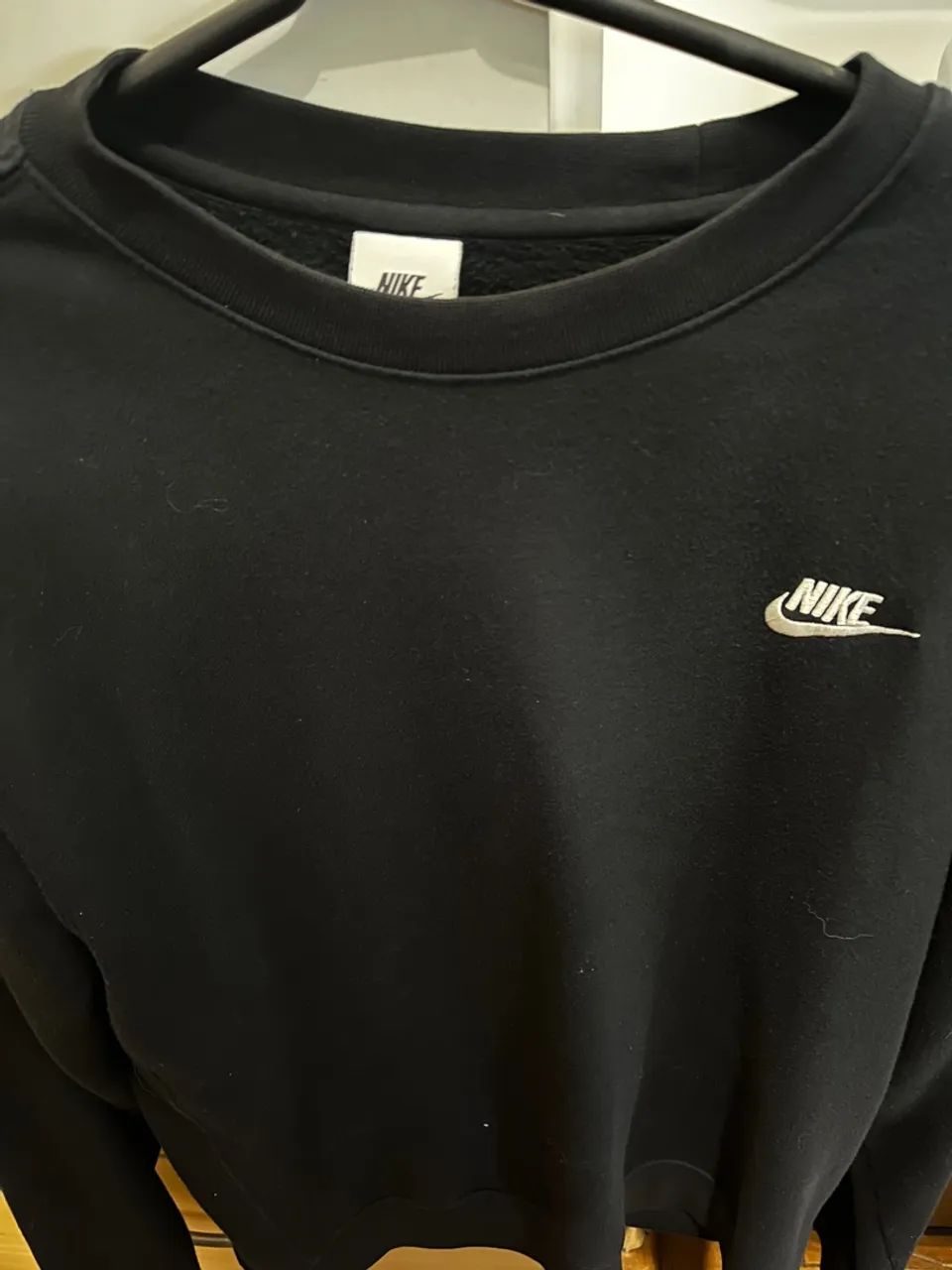 Nike Sem Capuz MOLETOM NIKE MINI SWOOSH PRETO(SEM CAPUZ